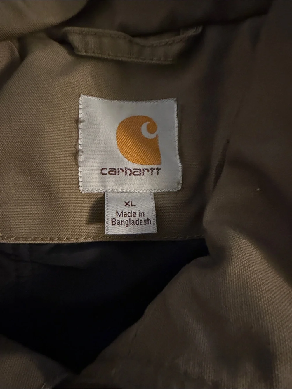 Carhartt Olive-Brown Zip Front Performance Jacket